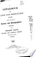 A catalogue of spanish and portuguese books, with occasional literary and bibliogrphical remarks