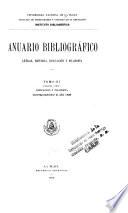 Anaario bibliográfico