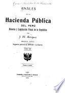 Anales de la hacienda pública del Perú