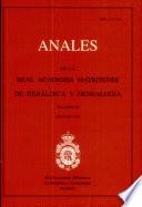 Anales de la Real Academia Matritense de Heráldica y Genealogía