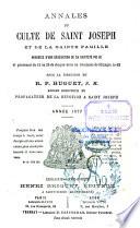 Annales du culte de Saint Joseph et de la Sainte Famille