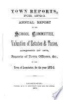 Annual Report of the School Committee of the Town of Leominster