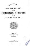 Annual Report of the Superintendent of Insurance
