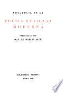 Antología de la poesía mexicana moderna