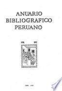 Anuario bibliográfico peruano