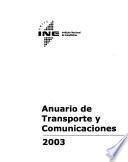 Anuario de transporte y comunicaciones