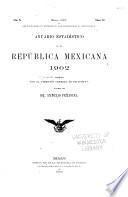 Anuario estadístico de la República Mexicana