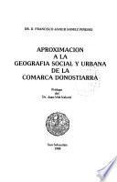 Aproximación a la geografía social y urbana de la comarca Donostiarra