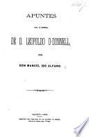 Apuntes para la historia de d. Leopoldo O'Donnell