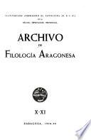 Archivo de filología aragonesa