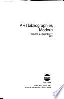 Artbibliographies Modern