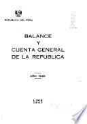 Balance y cuenta general de la república por el año de ...