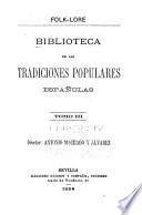 Biblioteca de las tradiciones populares españolas
