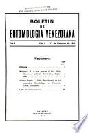 Boletin de entomologia Venezolana