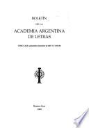 Boletín de la Academia Argentina de Letras