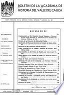Boletín de la Academia de Historia del Valle del Cauca