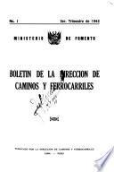 Boletín de la Dirección de Caminos y Ferrocarriles