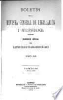 Boletín de la Revista general de legislación y jurisprudencia