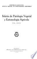 Boletín de patología vegetal y entomología agrícola