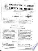 Boletín oficial del estado: Gaceta de Madrid