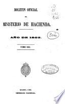 Boletín oficial del Ministerio de Hacienda