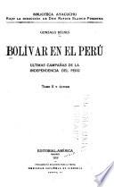 Bolivar en el Peru