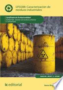 Caracterización de residuos industriales. SEAG0108