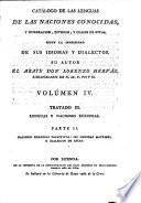 Catálogo de las lenguas de las naciones conocidas: Lenguas y naciones europeas