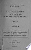 Catalogue général des livres imprimés de la Bibliothèque nationale