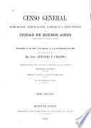 Censo general de población, edificación, comercio e industrias de la ciudad de Buenos Aires, capital federal de la República Argentina: Estado de la población de Buenos Aires en 1887