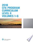CFA Program Curriculum 2018 Level II