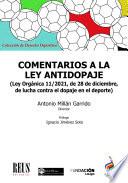 Libro Comentarios a la ley antidopaje