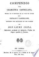 Compendio de Gramática Castellana