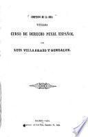 Compendio de la obra titulada Curso de derecho penal español