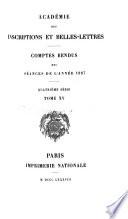 Libro Comptes rendus des séances - Académie des inscriptions & belles-lettres