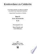 Computerized concordance to Calderón
