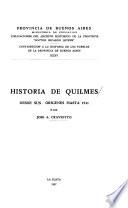 Contribución a la história de los pueblos de la Provincia de Buenos Aires