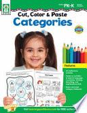 Libro Cut, Color & Paste Categories, Grades PK - K