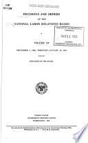Decisions and Orders of the National Labor Relations Board