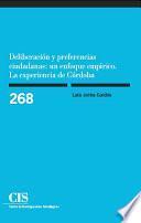 Deliberación y preferencias ciudadanas