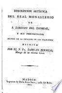 Descripcion artísta del real monasterio de S. Lorenzo del Escorial