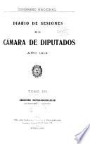 Diario de sesiones de la Cámara de Diputados