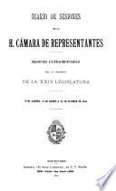 Diario de sesiones de la Cámara de Representantes