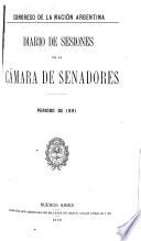 Diario de sesiones de la camara de Senadores