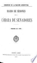 Diario de sesiones de la camara de Senadores