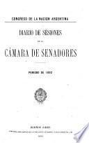 Diario de sesiones de la Cámara de Senadores