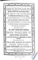 Diccionario de la lengua castellana ... compuesto por la real academia espanola