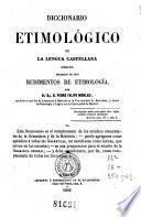 Diccionario etimológico de la lengua castellana (ensayo)