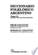 Diccionario folklórico argentino