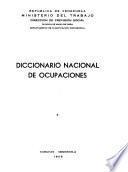 Diccionario nacional de ocupaciones